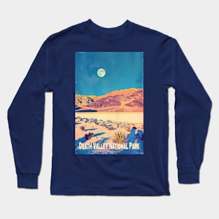 Death Valley National Park Vintage Travel  Poster Long Sleeve T-Shirt